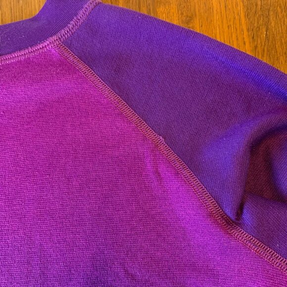 PATAGONIA Capilene Midweight Base Layer Top Girls 10 M Two Tone Purple Baselayer - Picture 6 of 8